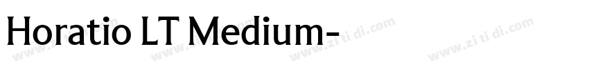 Horatio LT Medium字体转换